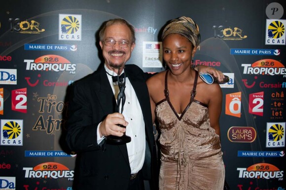 Le cinéaste Arnold Antonin aux 6e Trophées afro-caribéens, au théâtre du Châtelet, à Paris, le 12 septembre 2011.