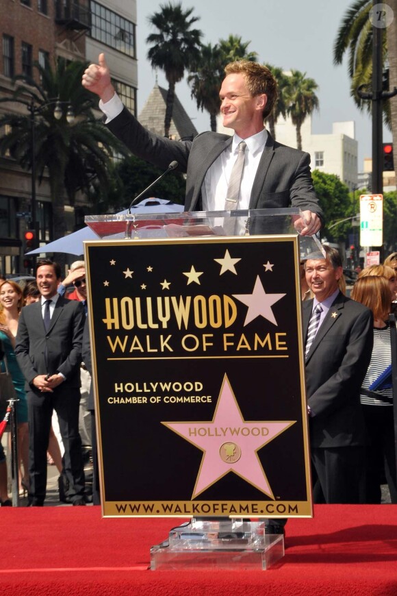 Neil Patrick Harris reçoit son étoile sur Hollywood Boulevard, le 15 spetembre 2011.