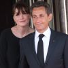 Carla Bruni-Sarkozy et le président de la République en mai 2011 à Deauville 
