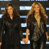 Beyoncé et sa mère Tina Knowles présentent leur collection de vêtements, House of Dereon, à Londres le 17 septembre 2011