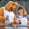 Difficile de ne pas reconnaitre des supporters australiens derrière ces costumes de kangourou... Heureusement que le ridicule ne tue pas !