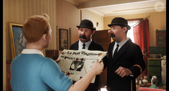 Images du film Les Aventures de Tintin : Le Secret de la licorne, qui sortira le 26 octobre 2011