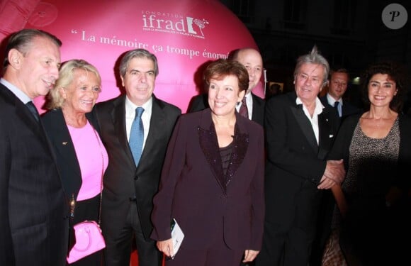 Roselyne Bachelot très en forme à la soirée de l'Ifrad, à l'Opéra comique de Paris, pour un gala organisé pour la recherche contre la maladie d'Alzheimer