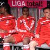 Breno, Edson Braafheid et Franck Ribéry le 19 septembre 2009 à Munich