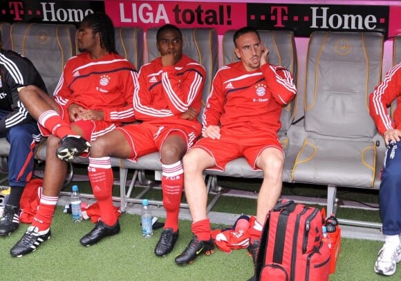 Breno, Edson Braafheid et Franck Ribéry le 19 septembre 2009 à Munich