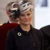 La princesse Victoria de Suède à l'église d'Uppsala, à Stockholm, le 27 septembre 2011.