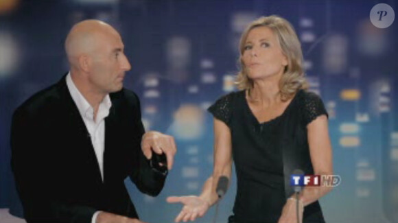 Nicolas Canteloup aux côtés de Claire Chazal dans la bande-annonce de l'émission Après le 20H c'est Canteloup.