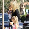 Heidi Klum en compagnie de sa fille Leni, emmène ses enfants à leur leçon sportive hebdomadaire. Le 1er octobre 2011 à Los Angeles