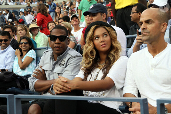 Beyoncé et Jay-Z au Grand Chelem à New York en septembre 2011