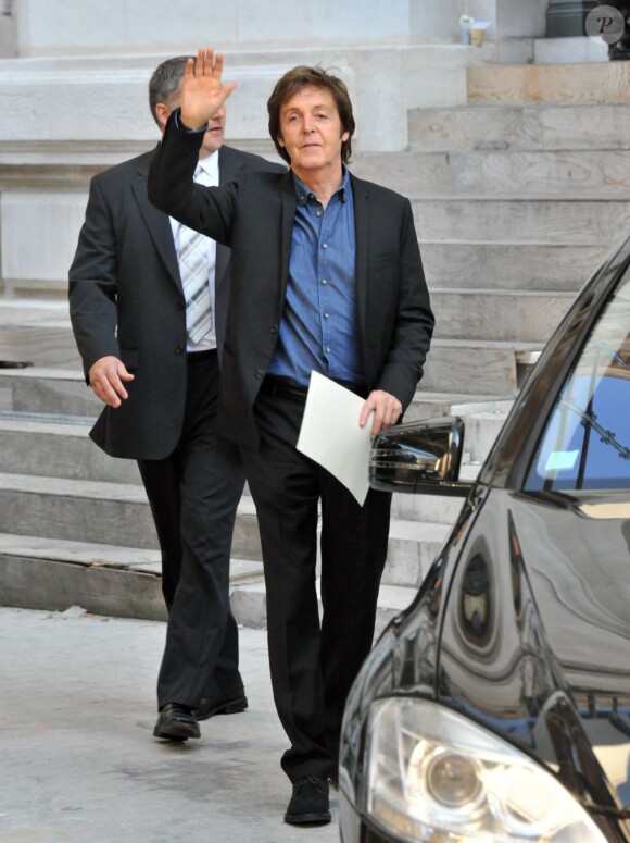 Paul McCartney, le 3 octobre 2011 à l'Opéra Garnier à Paris