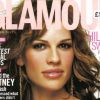 Hilary Swank, beauté Glamour pour le numéro d'octobre 2002. 
