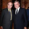 Frédéric Mitterrand et Sidney Toledano lors du dîner organisé par l'ANDAM, le 5 octobre 2011.