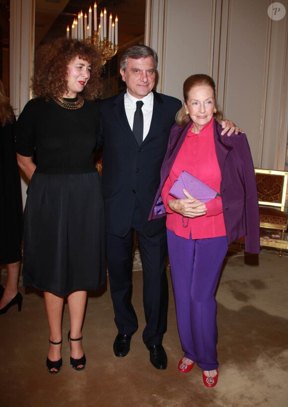 Sidney Toledano et Doris Brynner lors du dîner organisé par l'ANDAM, le 5 octobre 2011.