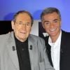 Robert Hossein et Cyril Viguier lors de l'enregistrement de l'émission Vendredi sur un  plateau diffusée vendredi 7 octobre sur France 3 et consacrée à Robert  Hossein.