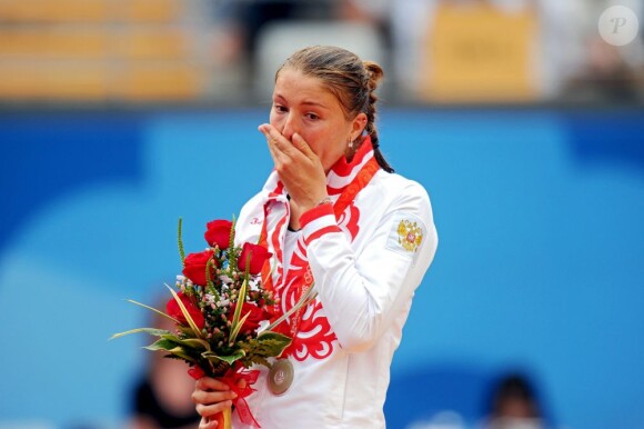 Dinara Safina, le 17 août 2008 à Pékin lors des Jeux Olympiques