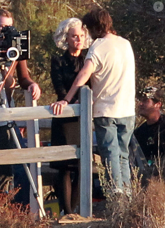 Katy Perry le 30 septembre 2011 sur le tournage du clip de the One that got away