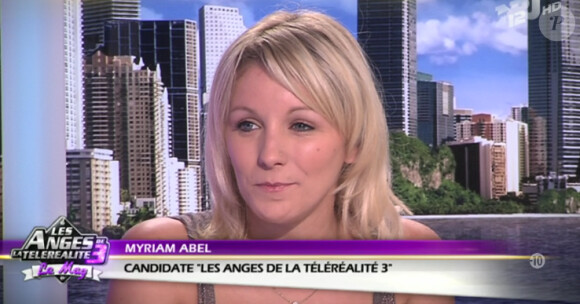Myriam Abel a eu de nombreux clashes avec Annaëlle dans Les Anges de la Télé-Réalité 3. Elle raconte son expérience dans Les Anges - Le Mag, lundi 10 octobre 2011.