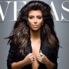 Kim Kardashian sublime en lionne sexy sur la couverture du Vegas de novembre 2008.