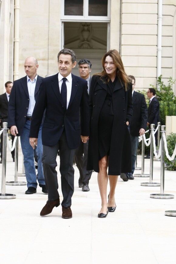 Carlita et Nicolas Sarkozy en septembre 2011.