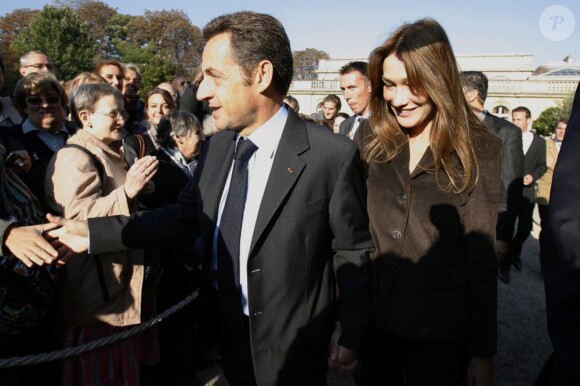 Carla et Nicolas Sarkozy en septembre 2011.