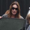 Carla Bruni-Sarkozy à Paris, est allée faire quelques courses de dernière minute pour bébé dans une boutique Natalys près de la Madeleine. Le 13 octobre 2011
