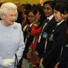Les étudiants étaient ravis de la présence de la reine Elizabeth II, qui inaugurait lundi 17 octobre 2011, au Wellington College de Crowthorne, la conférence internationale de Round Square.