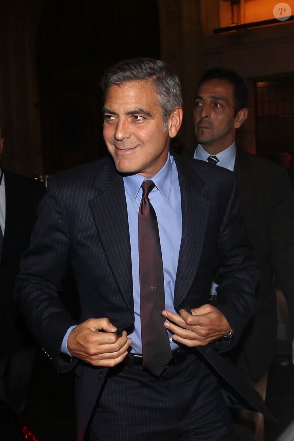 George Clooney présente son film Les Marches du pouvoir. Le 18 octobre 2011