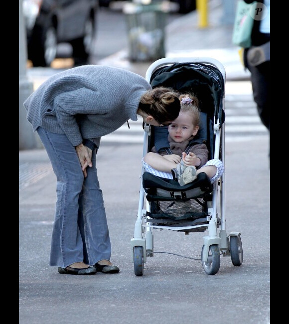 Sarah Jessica Parker très présente pour sa fille Marion, le 20 octobre 2011, à New York