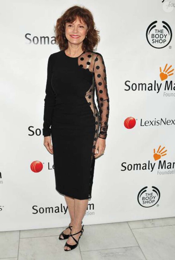 Susan Sarandon au gala de la Fondation Somaly Mam, à New York, le 20 octobre 2011.