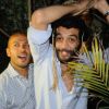Eric et Ramzy, à la soirée Banane Infernale à Paris, le 20 octobre 2011.