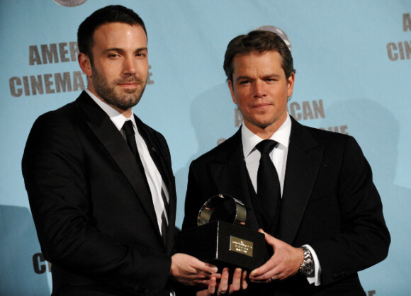Ben Affleck et Matt Damon le 27 mars 2010, lors d'une remise de récompense à la cinémathèque d'Hollywood.