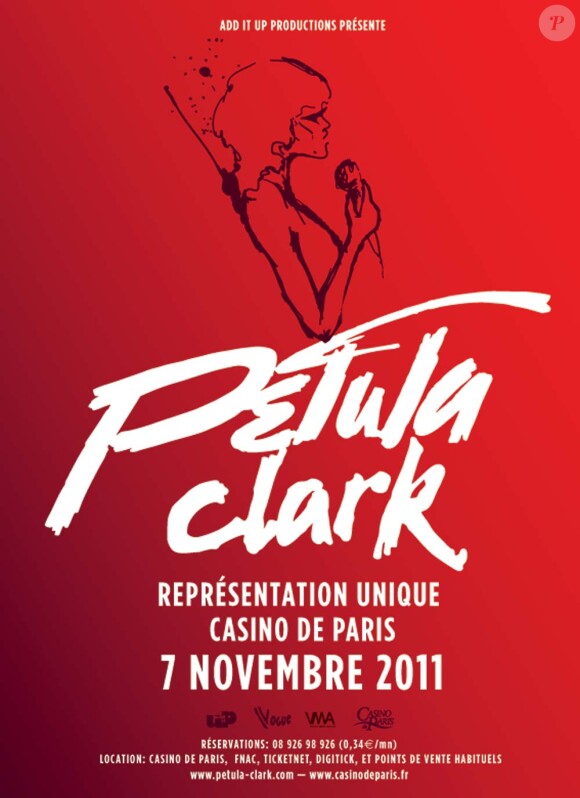 Petula Clark en concert le 7 novembre au Casino de Paris.