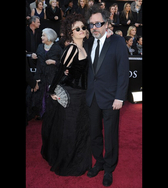 Tim Burton et Helena Bonham Carter le 27 février 2011 à Los Angeles.