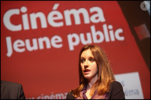 Ludivine Sagnier au Forum des Images à Paris, le 26 octobre 2011, pour le festival du film pour enfants.