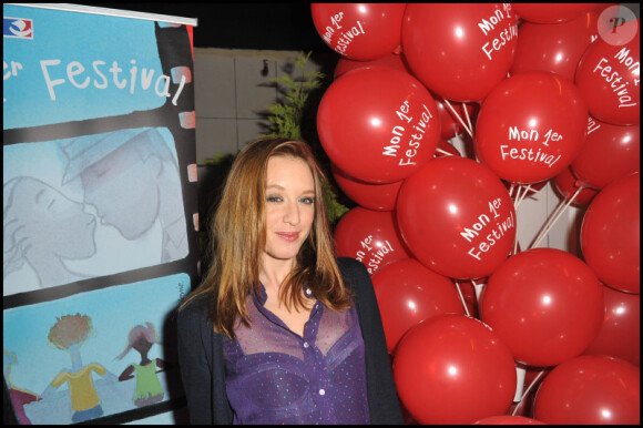 Ludivine Sagnier est au Forum des Images de Paris, le 26 octobre 2011, pour le festival du film pour enfants.
