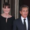 Carla Bruni et Nicolas Sarkozy, en mai 2011 à Deauville.