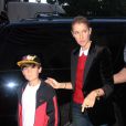 Céline Dion et son fils René-Charles, à New York, le 16 septembre 2011.