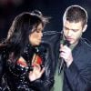 Janet Jackson et Justin Timberlake à la finale du Super Bowl, à Houston (Texas), le 1er février 2004.