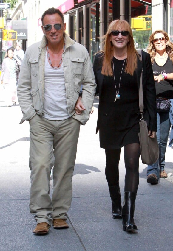 Bruce Springsteen et sa femme Patti à New York le 19 septembre 2011