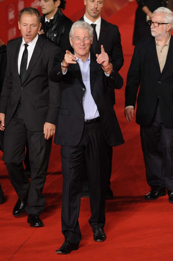 Richard Gere au festival de Rome pour la projection des Moissons du ciel de Terrence Malick, le 3 novembre 2011.