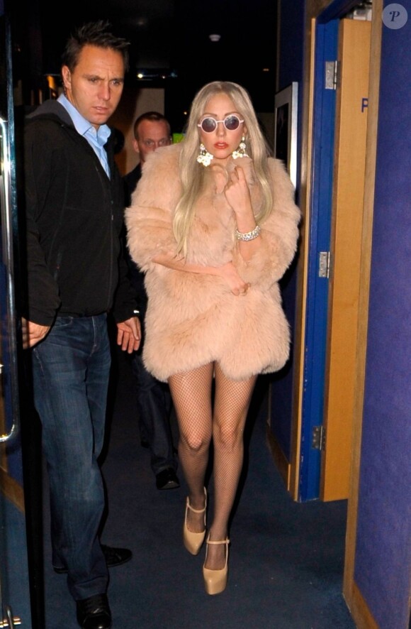Lady Gaga à Londres le 1er novembre 2011