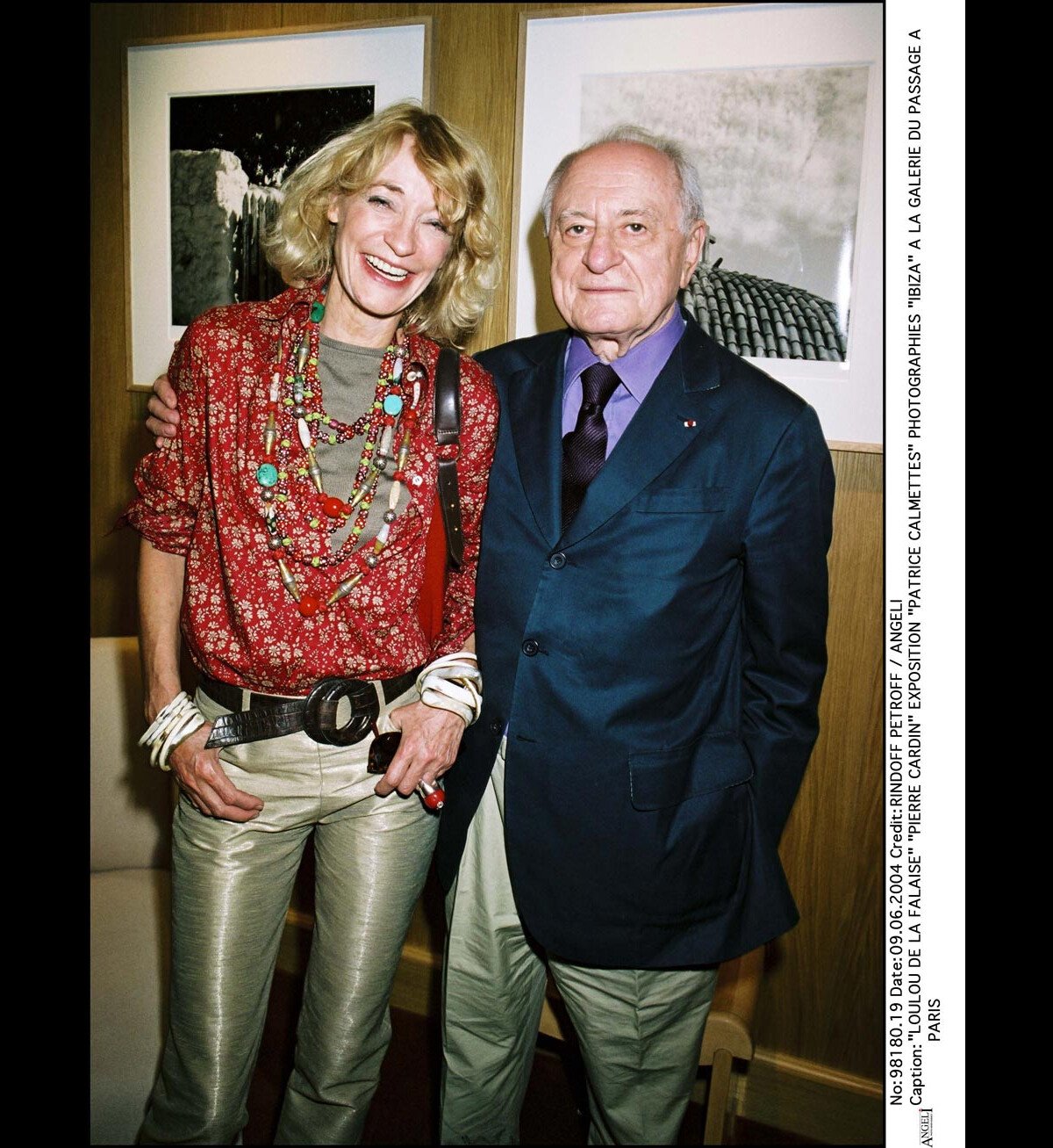 Photo Loulou de la Falaise avec Pierre Berge en 2004 Purepeople