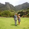 Visite du Cap, de ses environs et de son jardin botanique le 5 novembre. Le prince Charles et son épouse Camilla Parker Bowles en visite en Afrique du Sud du 2 au 6 novembre 2011.