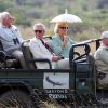 Découverte de la réserve naturelle Phinda Game. Le prince Charles et son épouse Camilla Parker Bowles en visite en Afrique du Sud du 2 au 6 novembre 2011.