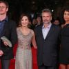 David Thewlis, Michelle Yeoh, Luc Besson et sa femme Virginie Besson-Silla à Rome le 27 octobre 2011.
