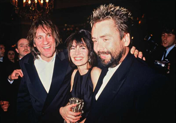 Gérard Depardieu, Anne Parillaud césarisée et Luc Besson pour Nikita en 1991.