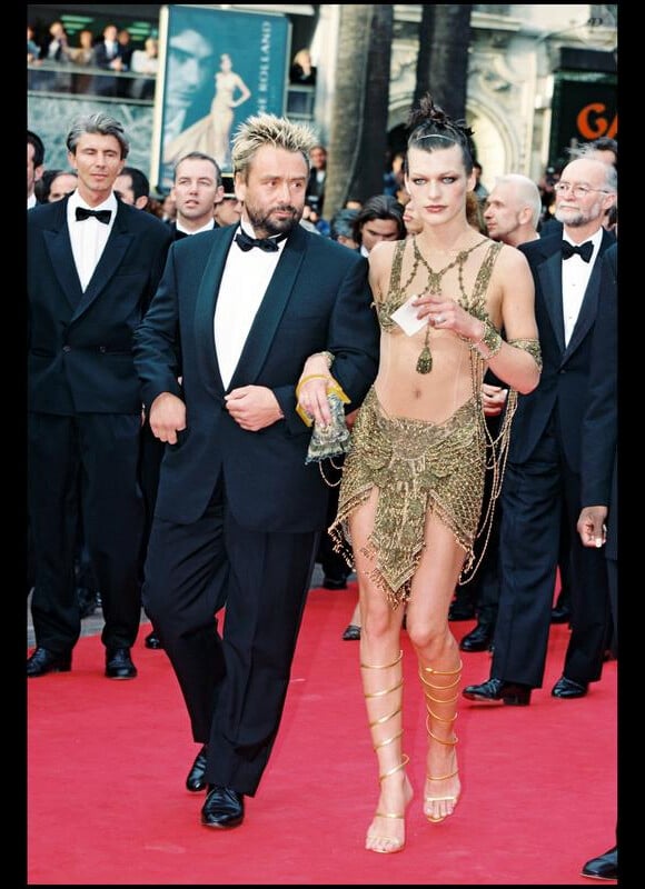 Luc Besson et Milla Jovovich le 7 mai 1997 à Cannes.
