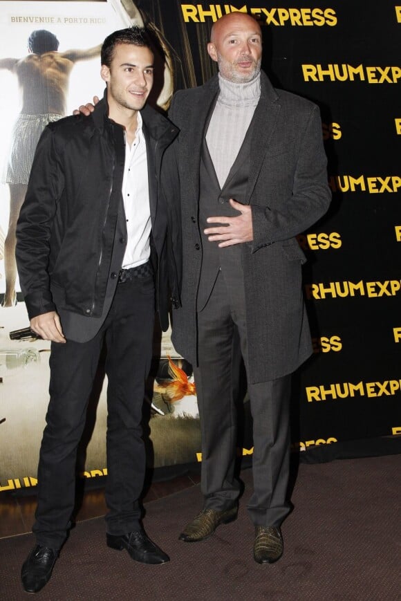 Frank et Hugo Leboeuf à l'avant-première de Rhum Express, le mardi 8 novembre 2011, à Paris.