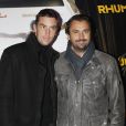 Maxime et Henri Leconte à l'avant-première de Rhum Express, le mardi 8 novembre 2011, à Paris.