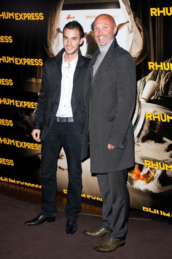 Frank et Hugo Leboeuf à la présentation de Rhum Express, de Bruce Robinson, le 8 novembre 2011.